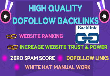 I will do 20 high quality DA,  DR contextual SEO do follow backlinks for increase website ranking