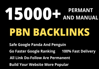 15000+ PBN Backlinks homepage web 2.0 in your website Google ranking
