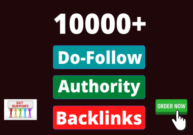 I will provide 10000+ white hat do-follow backlinks Google Ranking