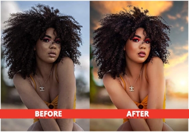 I will do high end photo retouching and skin retouching
