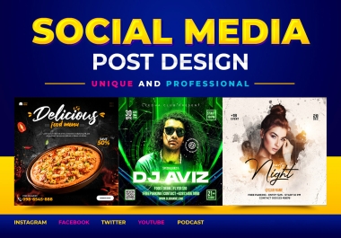 I will do professional insta posts and social media post design