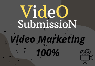 I will submit video submission on 50 top video sharing sites to get more visitors
