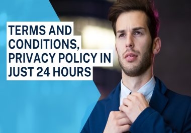 I will generate terms and conditions and privacy policy for your website and blog post