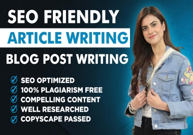 I will do SEO article writing,  website content or blog writing