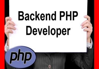 I will be your backend developer with PHP laravel
