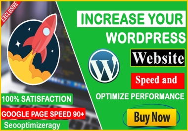 I will speed up WordPress website speed optimization and fix core web vital