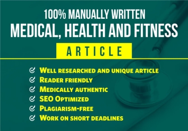 Seo optimized health blogs health tips Health Content Writer