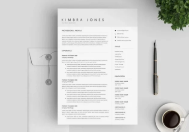 I will write and design your CV in english or german