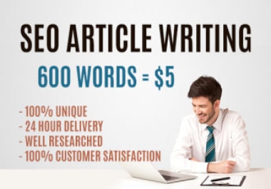 I will write a blog or SEO article up to 600 words