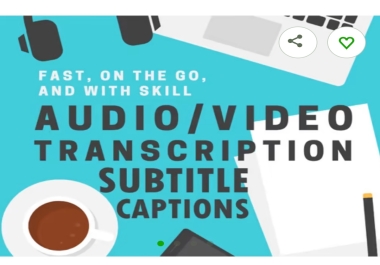 Hi my name is viraj,  we have almost 2 year good experience in transcription and subtitles.