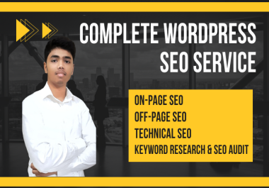 I will do Monthly complete SEO service for WordPress website ranking