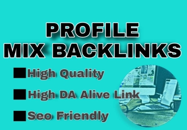 I will make 150 Mix Profile Backlinks Seo Friendly for You