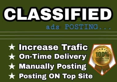 I will give 70 Ads posting in USA,  UK,  CA Promote Your Business