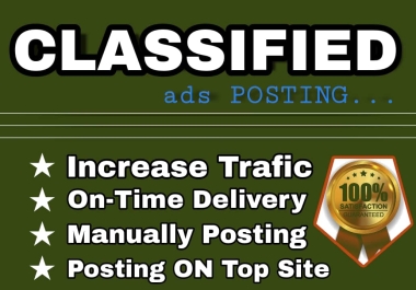 I will give 100 Classified Ads posting in USA,  UK,  CA Promote Your Business