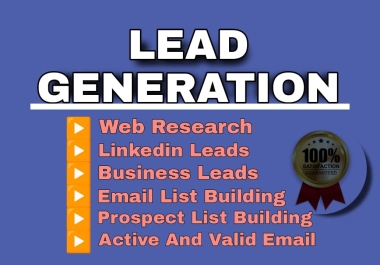 I will Make 250 b2b Lead Generation for any Industry