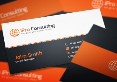 2 Professional Business Card Design Just In 24 Hours