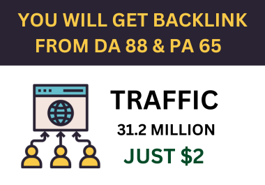 You Will Get Dofollow Backlink From DA 88 & PA 65 Link Building