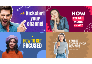 I will design best thumbnail for videos