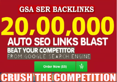 20 Million Negative Seo Backlinks Blast To derank Your Competitor