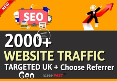 I will send 2000+ unique web traffic on your website Geo target available