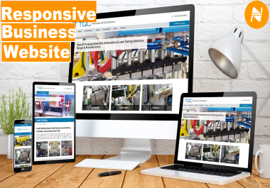 Design and Build your Responsive Business Website,  sales page,  landing page,  showcase