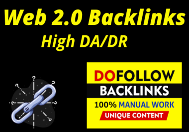 High DA/DR Web 2.0 Backlinks - Dofollow - High Quality - Low Spam Score