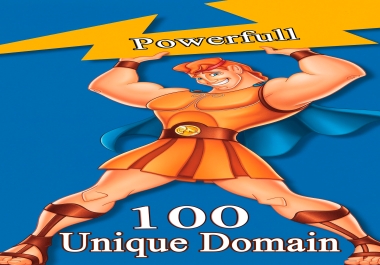 100 Unique domain High DA With new Powerfull Dofollow Backlinks