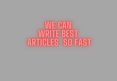 We writing artical and blogs 1000 words and it is totally seo friendly content