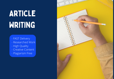 I will write 1000+ seo-optimized words blog post/article post within 12 hours for 3