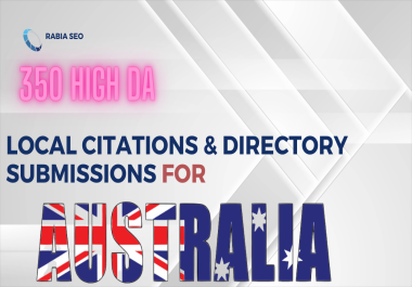 I will do 350 Australia local citations and directory submission