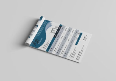 I create a great invoice design in a short time.