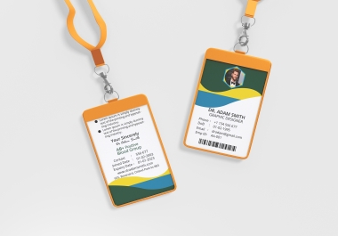 I can create a great ID card design in a short time