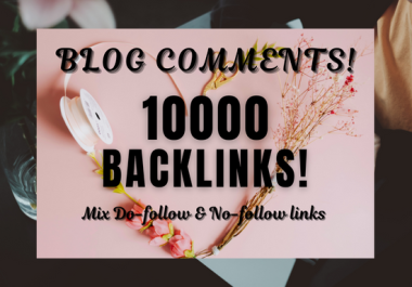 Blog Comments backlinks 10000 links