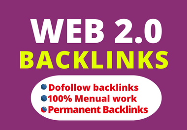 I will provide 50 web 2 0 backlinks on high authority sites dofollow backlinks