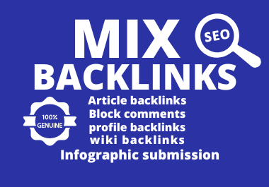 I will provide 70 high authority mix backlinks for google top ranking permanent indexed
