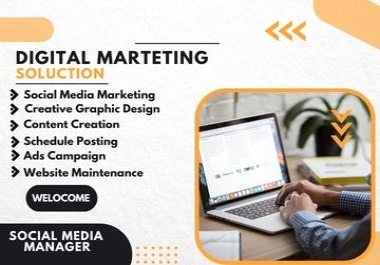 I will be social media marketing and boost your business with digital marketing