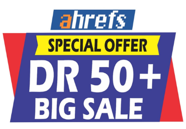 I will increase ahref domain rating 50+ very fast