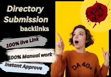 I will manually create 50 directories backlinks