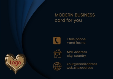 I can design Modern Business Card for You