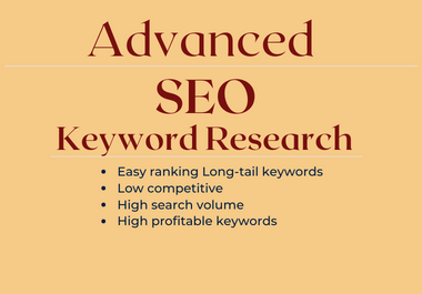 I will do advanced SEO keyword research with KGR for your website