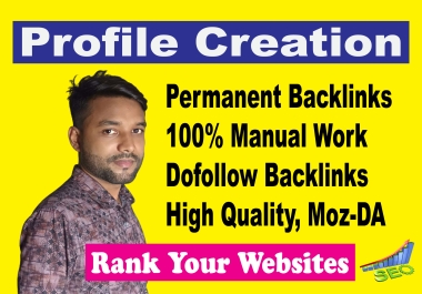 I will Create 40 Always Updated Profile Creation PR9 High Quality Dofollow Backlinks