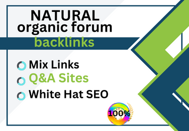 I will do forum backlinks posting high quality