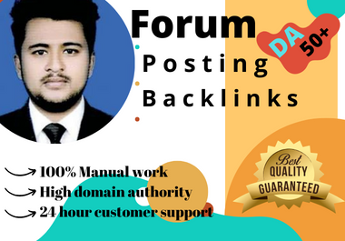 I will create 40 forum posting seo backlinks on highquality websites