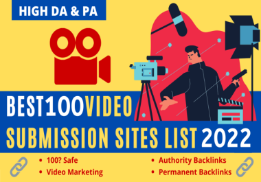 I will make manual video submission on top 50 video sharing sites
