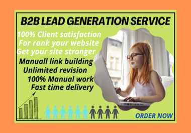 Targeted B2B lead generation and LinkedIn lead generation will be my responsibility