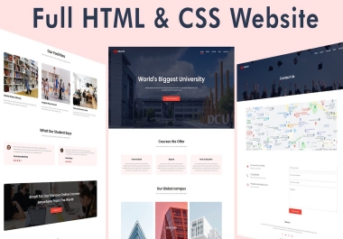 I will create HTML,  CSS,  react. js Website Design and will do Programming