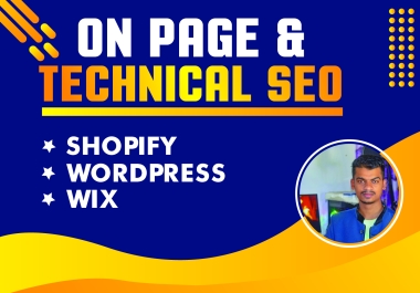 I will do complete on page and technical seo for website