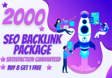I Will Boost Your Website 2000 SEO Backlinks package With High DA PA Links