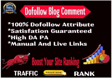 Create 50 niche relevant blog comments backlinks