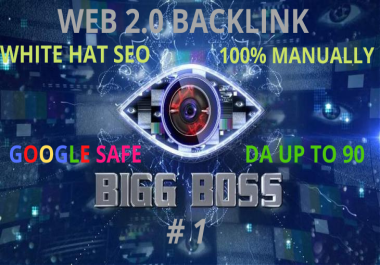 I will do web 2 0 high authotrity backlink 100 manual